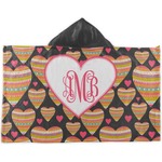 Hearts Kids Hooded Towel (Personalized)