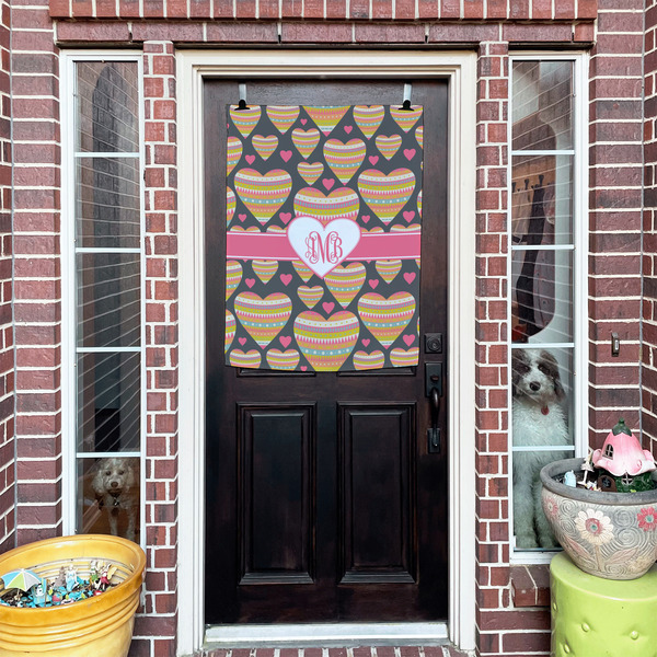 Hearts House Flags - Double Sided - (Over the door) LIFESTYLE