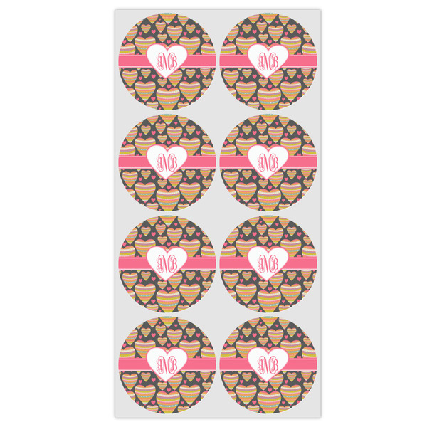 Hearts Icing Circle - Medium - Set of 8