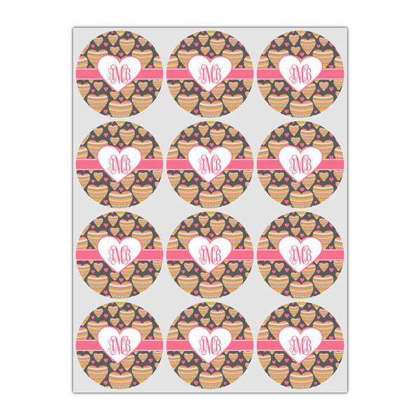 Hearts Icing Circle - Small - Set of 12
