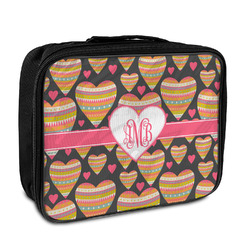 Hearts Insulated Lunch Bag w/ Monogram