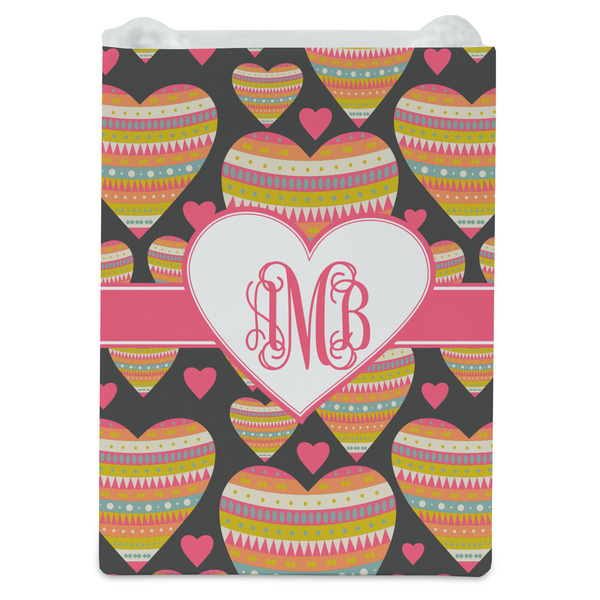 Hearts Jewelry Gift Bag - Matte - Front