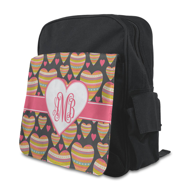 Custom Hearts Preschool Backpack (Personalized)