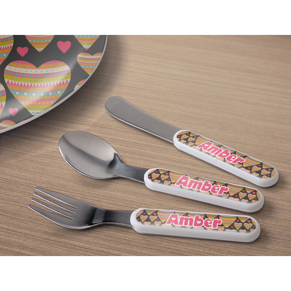 Hearts Kids Flatware w/ Plate