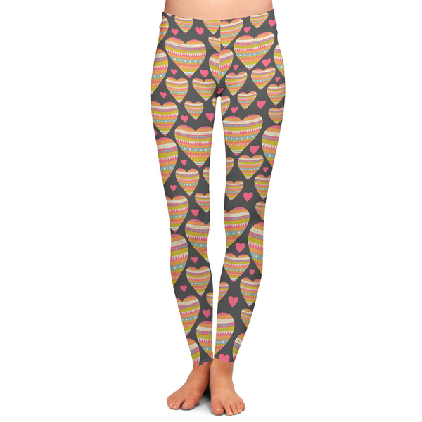 Custom Hearts Ladies Leggings - Extra Small
