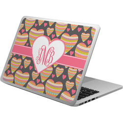 Hearts Laptop Skin - Custom Sized w/ Monogram