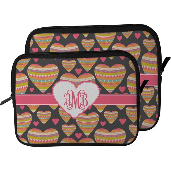 Hearts Laptop Sleeve (Size Comparison)
