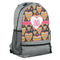 Hearts Large Backpack - Gray - Angled View