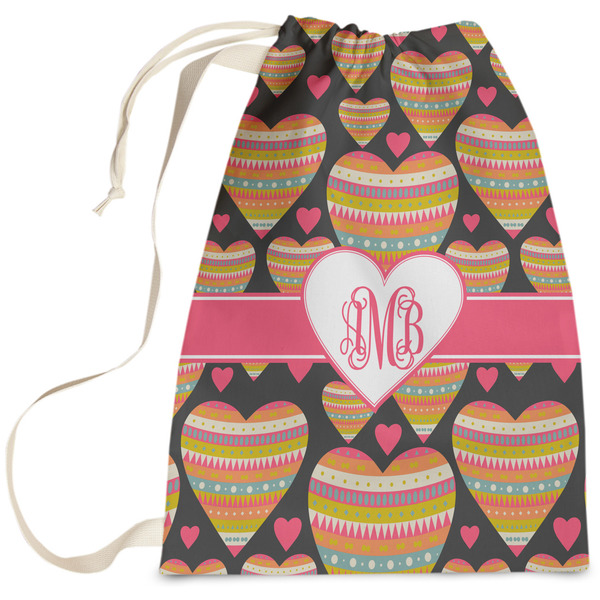 Custom Hearts Laundry Bag (Personalized)