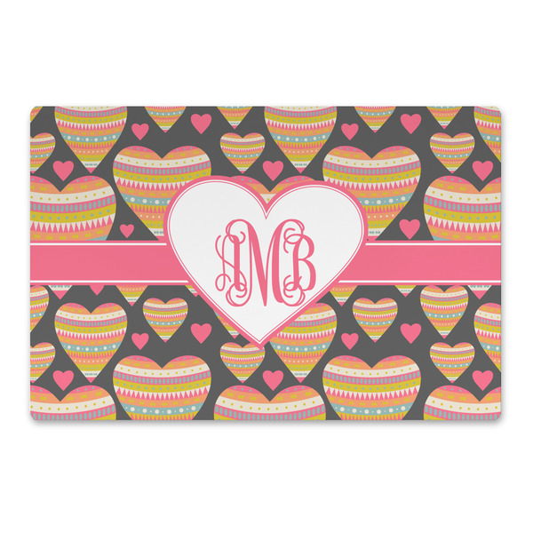 Custom Hearts Large Rectangle Car Magnet (Personalized)
