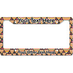 Hearts License Plate Frame - Style B (Personalized)