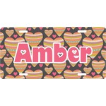 Hearts Front License Plate (Personalized)