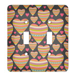 Hearts Light Switch Cover (2 Toggle Plate)