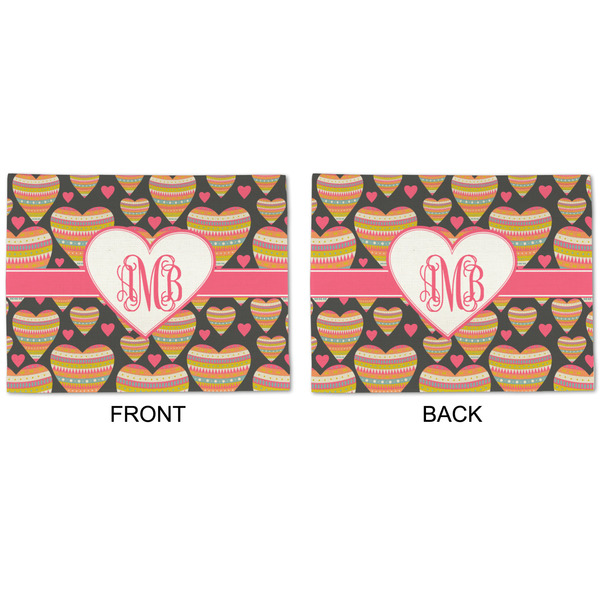 Hearts Linen Placemat - APPROVAL (double sided)