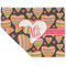 Hearts Double-Sided Linen Placemat - Single w/ Monogram