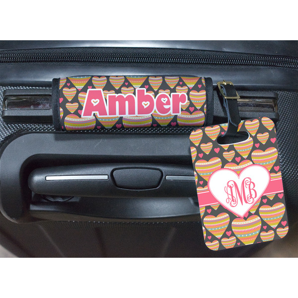 Hearts Luggage Wrap & Tag