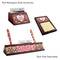 Hearts Mahogany Desk Accessories