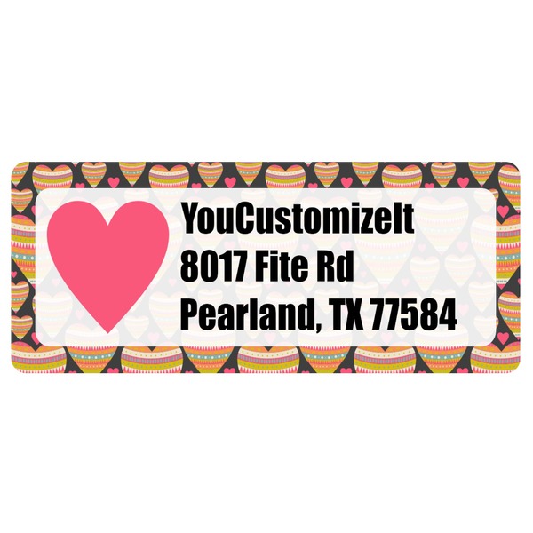 Custom Hearts Return Address Labels (Personalized)
