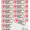 Hearts Mailing Label on Envelope - Multiple Labels