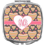 Hearts Compact Makeup Mirror (Personalized)