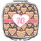 Hearts Compact Makeup Mirror (Personalized)