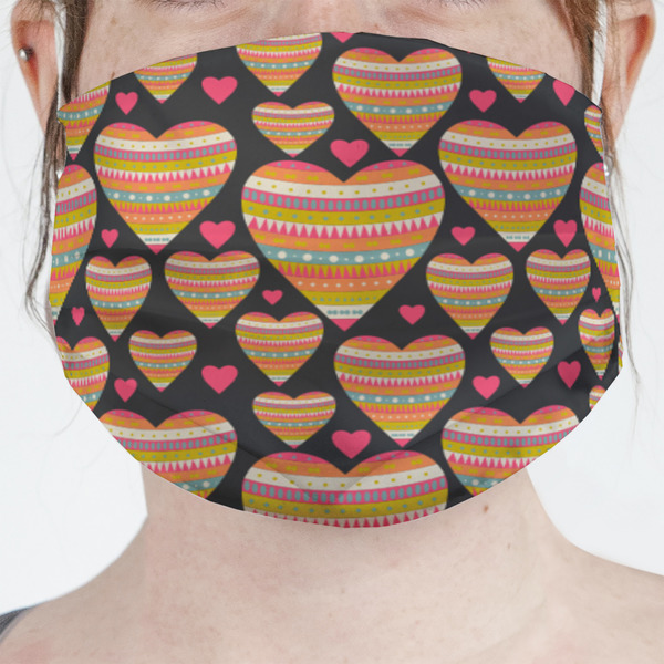 Custom Hearts Face Mask Cover