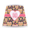 Hearts Poly Film Empire Lampshade - Front View
