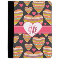 Hearts Notebook Padfolio - Medium w/ Monogram