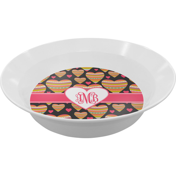 Custom Hearts Melamine Bowl (Personalized)