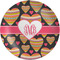 Hearts Melamine Plate 8 inches