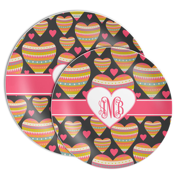 Hearts Melamine Plates - PARENT/MAIN