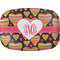 Hearts Melamine Platter w/ Monogram