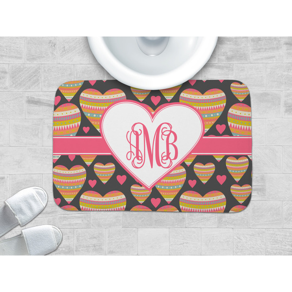 Hearts Memory Foam Bath Mat - LIFESTYLE 34x21