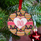 Hearts Metal Ball Ornament - Lifestyle