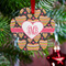 Hearts Metal Paw Ornament - Lifestyle