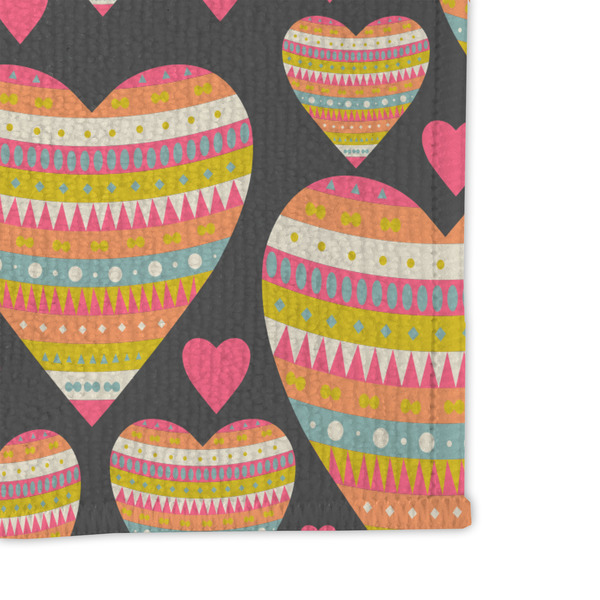 Hearts Microfiber Dish Rag - DETAIL