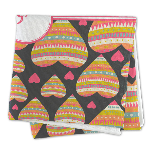 Hearts Microfiber Dish Rag - FOLDED (square)