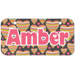 Hearts Mini/Bicycle License Plate (2 Holes) (Personalized)