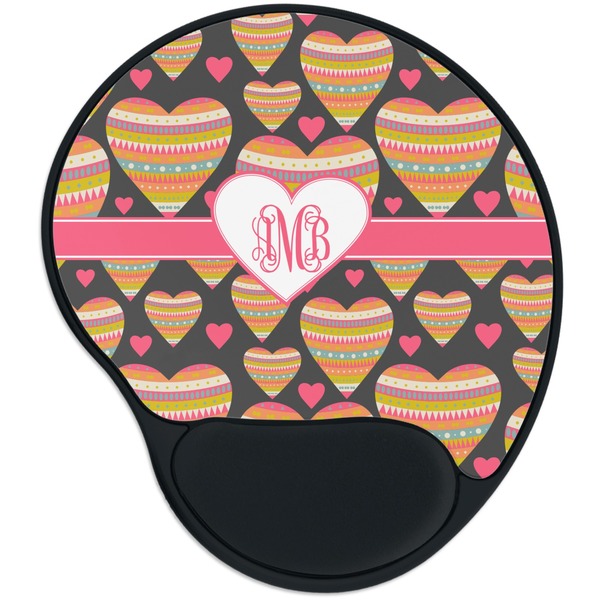 Custom Hearts Mouse Pad with Wrist Support