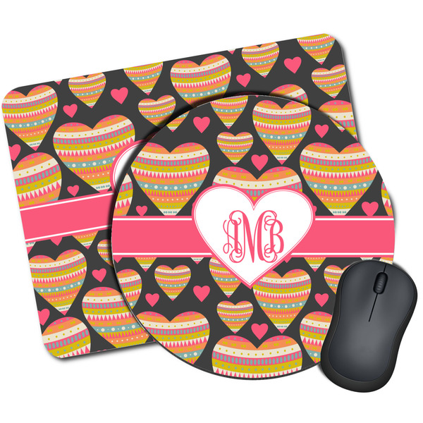 Custom Hearts Mouse Pad (Personalized)