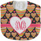 Hearts Velour Baby Bib w/ Monogram