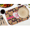 Hearts Octagon Placemat - Single front (LIFESTYLE) Flatlay