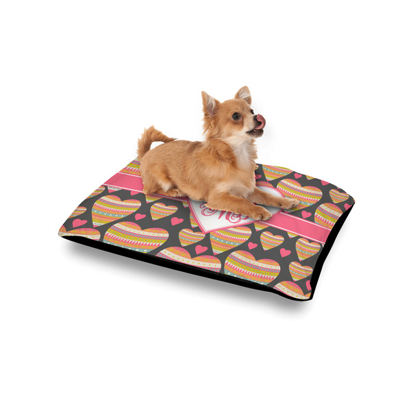 Hearts Outdoor Dog Beds - Small - IN CONTEXT