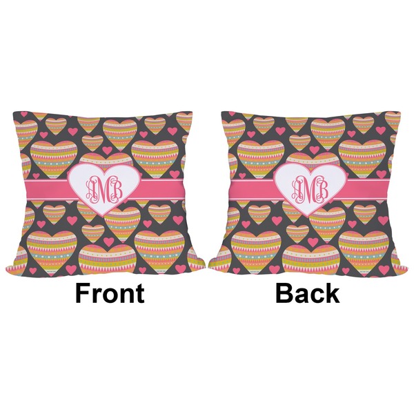 Hearts Outdoor Pillow - 20x20