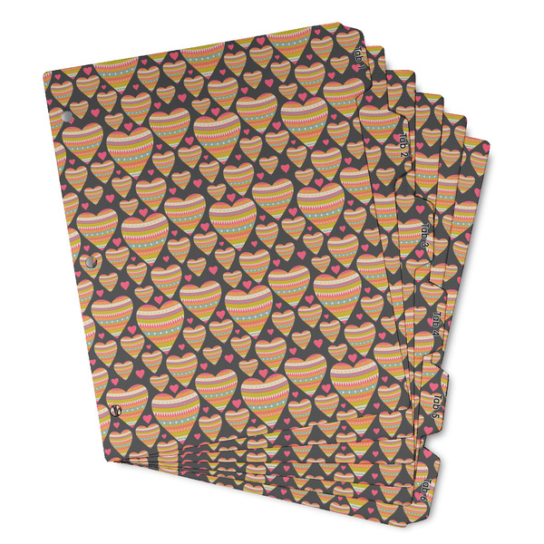 Hearts Page Dividers - Set of 6 - Main/Front