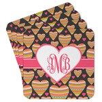 Hearts Paper Coasters w/ Monograms