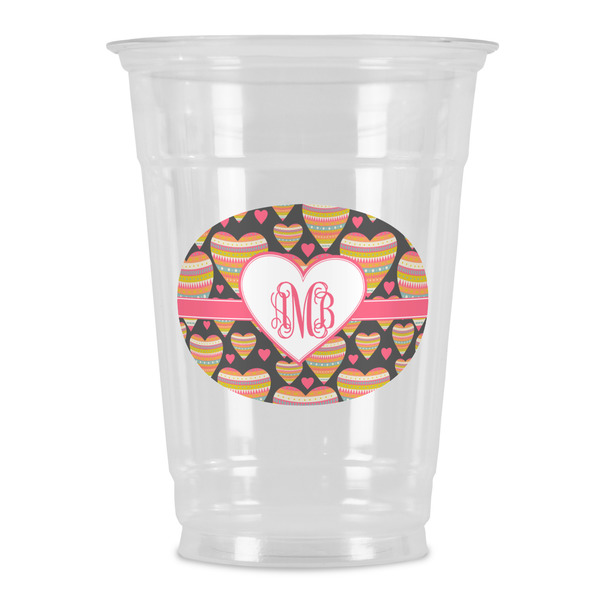 Custom Hearts Party Cups - 16oz (Personalized)