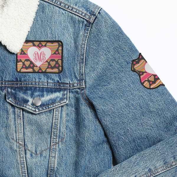 Hearts Patches Lifestyle Jean Jacket Detail
