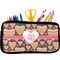 Hearts Neoprene Pencil Case - Small w/ Monogram