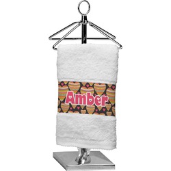 Hearts Cotton Finger Tip Towel (Personalized)